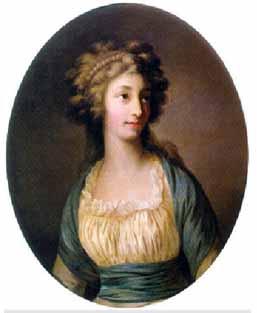Joseph Friedrich August Darbes Portrait of Dorothea von Medem oil painting image